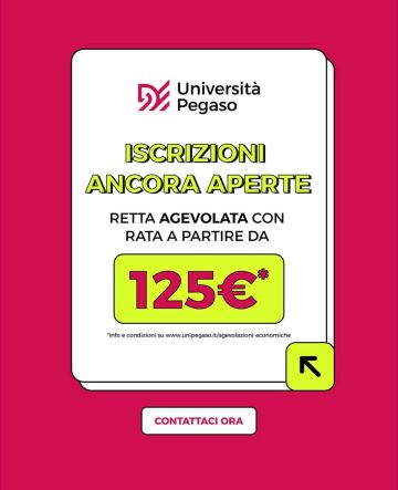 Le iscrizioni a UniPegaso sono ancora aperte a partire da 125€!